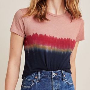 Velvet for Anthropologie Cynthia Tie-dye Baby Tee